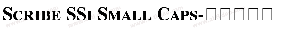 Scribe SSi Small Caps字体转换